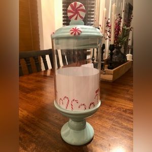 Peppermint candy jar